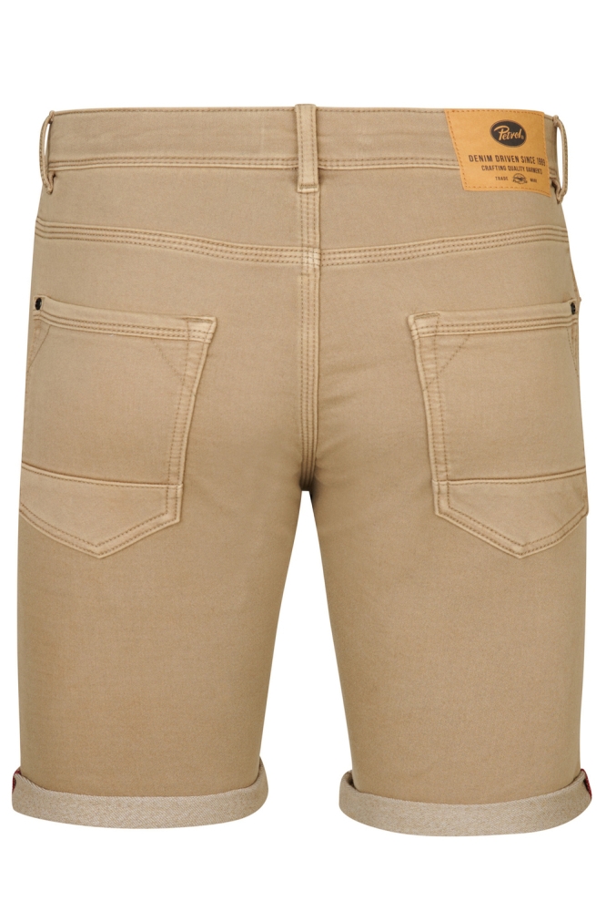 JACKSON GEKLEURDE DENIM SHORT M ROS SHO005 7130 Light Tan